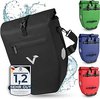ValkBasic - große & wasserdichte Gepäckträgertasche - Schwarz / 28L